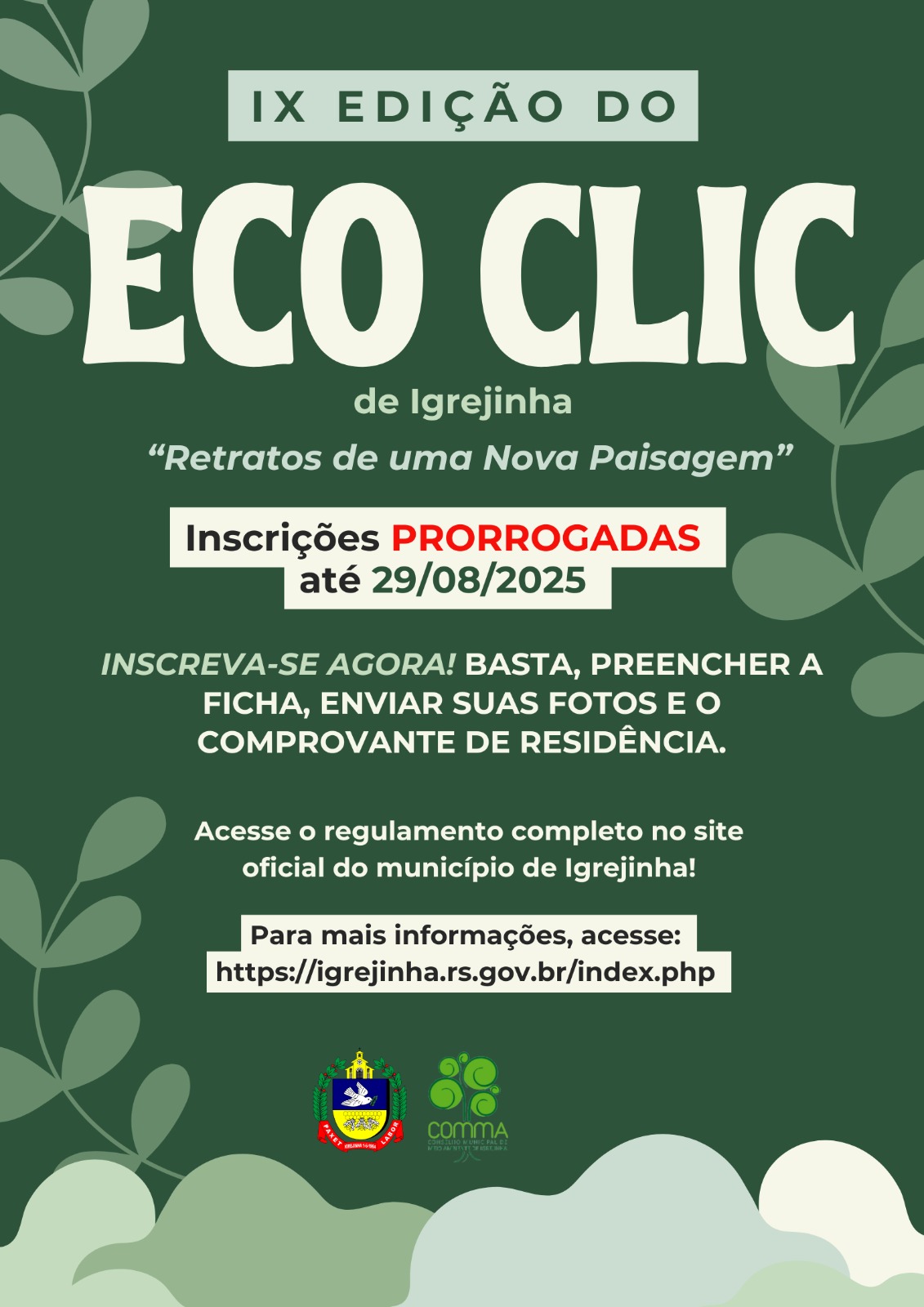 CONCURSO DE FOTOGRAFIA “ECO CLIC” ESTÁ COM INSCRIÇÕES ABERTAS